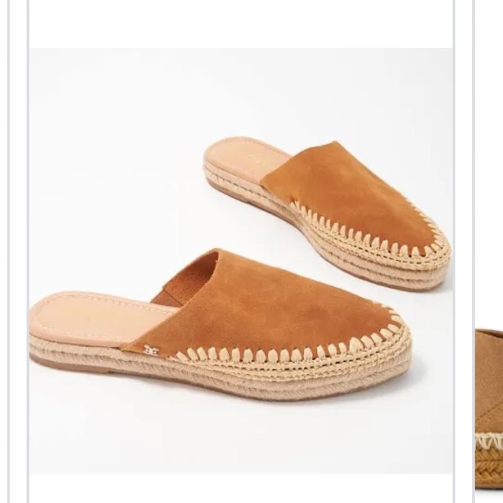 Sam Edelman- Suede Platform Espadrille Mules - 7